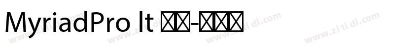 MyriadPro lt 普通字体转换